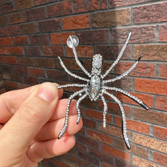 ZARA SPIDER RHINESTONE EARRINGS - Picture 9 of 10